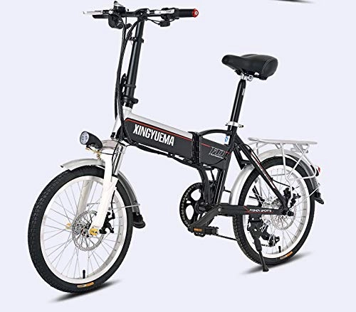 Electric Bike : Electric Bike, Foldable Ebike with 3 Working Modes, Electric Bike with Front LED Light for Adult