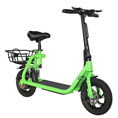 Electric Bike : Electric Bike Folding E-bike for adults, 12inch Wheel, Pedal Assist Commuter Cycling Bicycle, Max Speed 25km / h, Motor 350W, 5Ah Rechargeable Lithium Battery