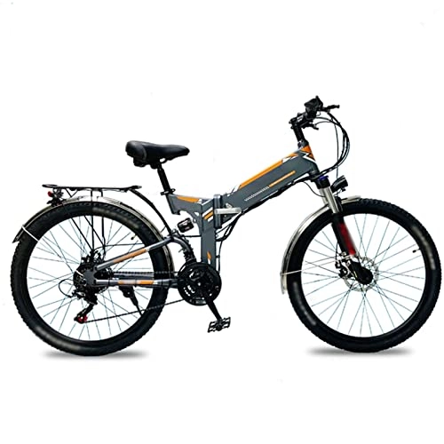 Electric Bike : Electric Bike for Adult 26 inch Tire Ebikes Foldable 48V Lithium Battery E-Bike 500W Mountain Snow Beach Electric Bicycle
