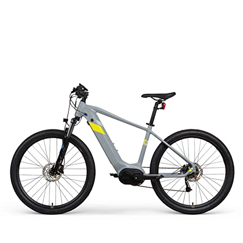 Electric Bike : Electric Bike for Adults 18MPH 250W Motor 27.5inch Electric Mountain Bicycle 36V 14Ah Hide Lithium Battery Ebike (Color : Gray)