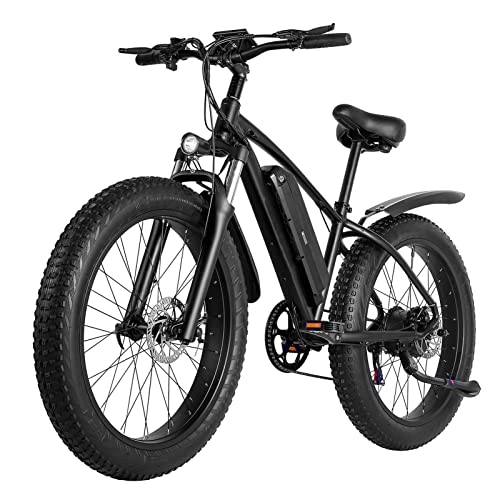 Electric Bike : Electric Bike for Adults 26" Fat Tire 1000W 25 MPH Electric Mountain Bike with 48V 12.8AH Removable Lithium Battery Ebike (Color : 48V 12.8Ah)
