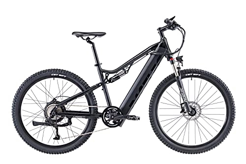 Electric Bike : Electric Bike for Adults 27.5'' Full Suspension Mountain E-bike Powerful 750 Peak Motor Bicycle with 48v 13AH Removable Battery Ebike Aluminum Frame Dual Suspension E-MTB 9 Speed Gears