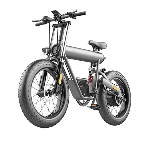 Electric Bike : Electric Bike for Adults 50 mph 20" X 4.0 Fat Tire Electric Bike Battery Aluminium Alloy 48V 500W Motor 7 Speed Mountain Electric Bicycle