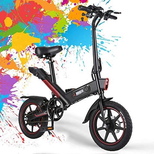 Electric Bike : Electric Bike for Adults, Adjustable Lightweight Aluminum Alloy Frame Foldable E-Bike with LCD Screen, 350W Motor, 36V / 10.0Ah Battery, 50km Range Power Assist Electric Bicycle for Commuting