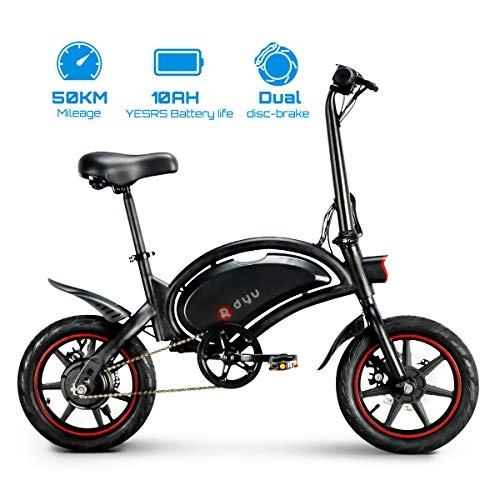 Electric Bike : Electric Bike for Adults Folding E Bikes E-bike 50km Mileage 10Ah Lithium-Ion Batter 3 Riding Modes 240W Max Speed 25km / h
