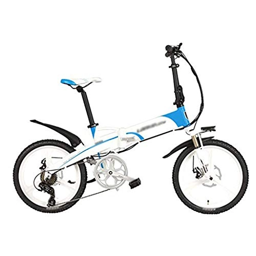 Electric Bike : Electric Bike G660 Elite 20 Inches Folding Pedal Assist Electric Bike, 48V 10Ah Lithium Battery, Aluminum Alloy Frame, Integrated Wheel, 5 Grade Assist, Pedelec.