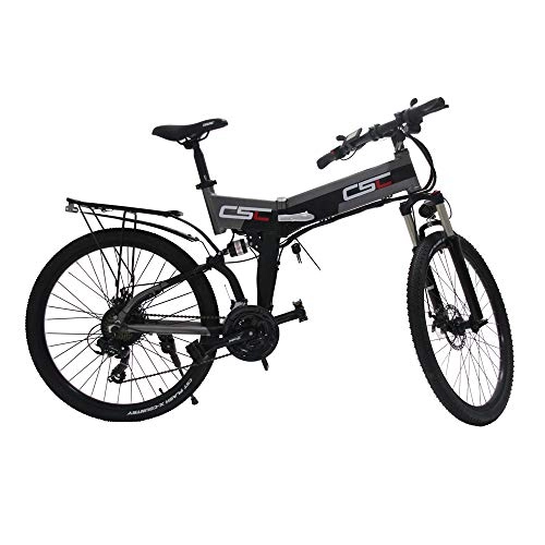 Electric Bike : Electric Bike Mountain 36V 500W 26Inch Aluminum Folding Bicycle 10AH Lithium Battery Powerful Ebike MTB