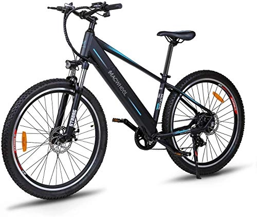 Electric Bike : Electric Bike, Mountain Bike 27.5", Removable 36V / 12.5Ah Battery Integrated with Frame, Shimano 7-Speed, Suspension Fork, Front Suspension, Tektro Dual Disc brakes for Sport Cycling (Wrangler-600)