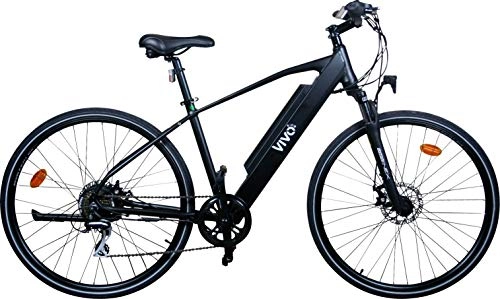 Electric Bike : Electric bike new 2019 city bike assisted pedals made in Italy Vivo bike VC28H. Ebike with aluminium frame and Samsung battery