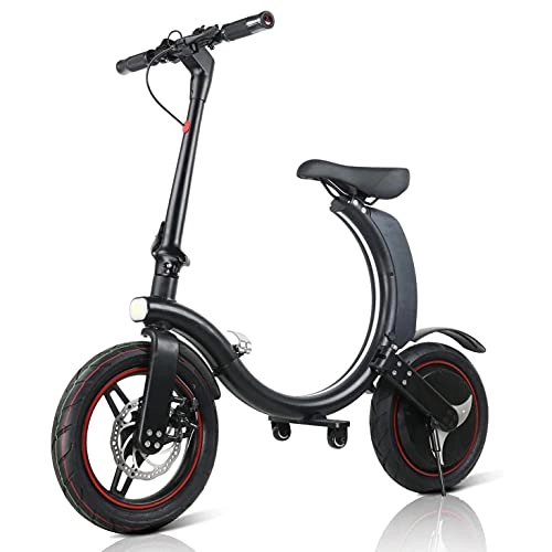Electric Bike : Electric Bike, Urban Folding E-bike, Outdoor Cycling Vehicle, Max Speed 30km / h, 14" Super Lightweight Bike, 450W / 36V Charging Lithium Battery, 2 Wheel Adult Electric Bicycle