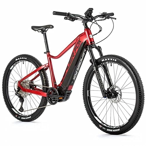 Electric Bike : Electric bike-vae mountain bike leader fox 27, 5'' orton 2022 man red tiger 11vts central motor panasonic gx ultimate 36v 250w battery 20a (frame size 45cm - m - for adult from 168cm to 178cm)