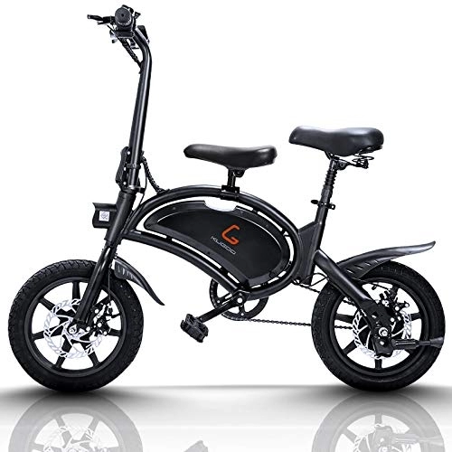 Electric Bike : Electric Bikes Adults, Foldable Electric Bicycle Commute Ebike48V E-bike City Bicycle 14 inch with Pedal and Removable child seat, B2
