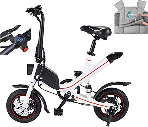 Electric Bike : Electric Bikes, Electric Bikes for Adults, Fat Tire Folding Bike with 6.6AH / 7.8AH Lithium Battery Stylish Ebiike, Can Switch Three Sport Modes During Riding, Max Speed is 25km / h, E-Bike