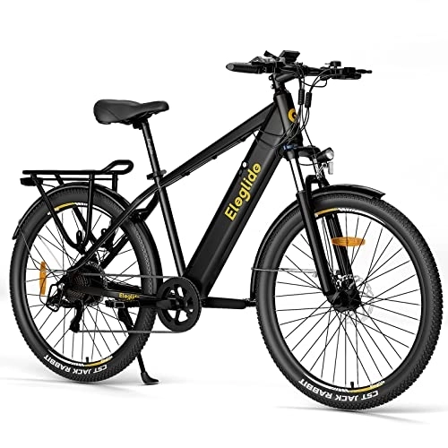 Electric Bike : Electric Bikes, Eleglide T1 E Bike Mountain Bike, 27.5" Electric Bicycle Commute Trekking E-bike with 36V 12.5Ah Removable Li-Ion Battery, LCD Display, Shimano 7 Speed, MTB for Teenagers and Adults