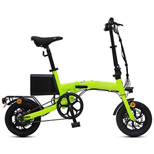 Electric Bike : Electric Bikes Folding, 20'' Electric Bike 250W 55-75KM Cruising Range, 0.1 Cubic Meters Occupied Area for Men / Women Hybrid Electric Bikes, Green