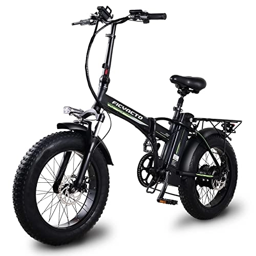 Electric Bike : Electric Bikes for Adult, Ficyacto Electric Bike, 48V20"x4.0" Electric Mountain Bike, 7-Speed 3 Riding Modes E Bike For Men