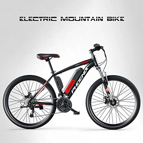 Electric Bike : Electric Bikes for Adult, Magnesium Alloy Ebikes Bicycles All Terrain, 26" 36V 250W Removable Lithium-Ion Battery Mountain Ebike, for Mens Outdoor Cycling Travel Work Out And Commuting, A
