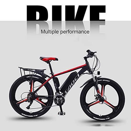 Electric Bike : Electric Bikes for Adult, Mens Mountain Bike, Magnesium Alloy Ebikes Bicycles All Terrain, 26" 36V 350W Removable Lithium-Ion Battery Bicycle Ebike, for Outdoor Cycling Travel Work Out