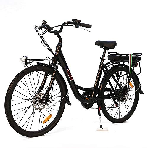 Electric Bike : Electric Bikes for Adults 26‘’ Electric Mountain Bike 36V 250W Rear Motor 6 Speed Electric Bicycles for Adult Electric Dirt Bike with LED Display Screen