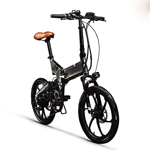 Electric Bike : Electric Bikes for Adults Foldable 250W 48V 8Ah Hidden Battery Folding Electric Bike 7 Speed Electric Bicycle