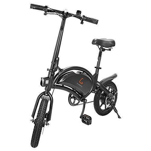 Electric Bike : Electric Bikes for Adults, Foldable Electric Bicycle Commute E bike 40-45km Range 400W Motor, 14'' Inflatable Tire 7.5AH 48V Lithium Battery Max 45kmh E-bike City Bicycle with Pedals, KUGOO B2