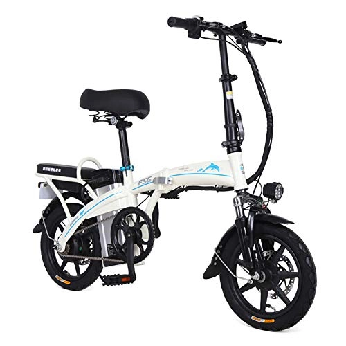 Electric Bike : Electric Bikes For Adults Folding Speed Up To 30Km / H, Removable Lithium Ladies