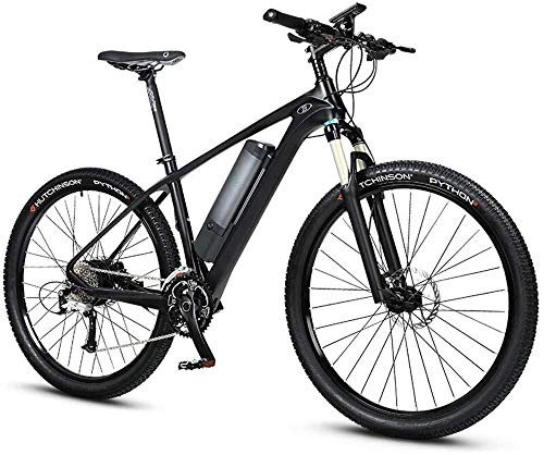 Electric Bike : Electric Car Bicycle Carbon Fiber Lithium Battery Mountain Bike Ultra Light Battery Car Gas Fork Boost 230 Km 27.5 Inch