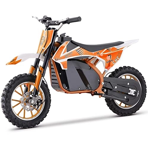 Electric Bike : ELECTRIC DIRT BIKE - EPICMOTO 500W EMX LITHIUM POWERED KIDS MX BIKE (Orange)