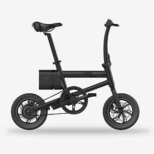 Electric Bike : Electric Ebikes, 12 in Folding Electric Bike 250W 36V 6A Removable Lithium Battery with USB Interface Dual Disc Brakes City Commuter Bicycle Maximum Speed 25Km / H Endurance 25-30Km Net Weight 18KG