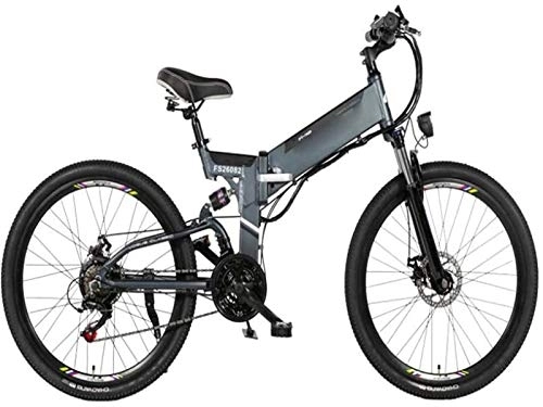 Electric Bike : Electric Ebikes, Electric Bicycle Folding Transportation Electric Mountain Bike Double Disc Brake Shock Absorption Commuter Fitness Outdoor Shoping