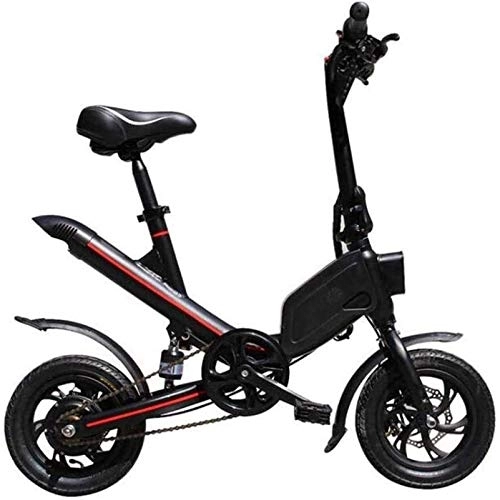 Electric Bike : Electric Ebikes Fast Electric Bikes for Adults Adult with 12" Shock-absorbing Tires Foldable Electric Kick Scooter with Seat Maximum Speed 25km / H 30KM Running Distance City Bicycle for Commuting