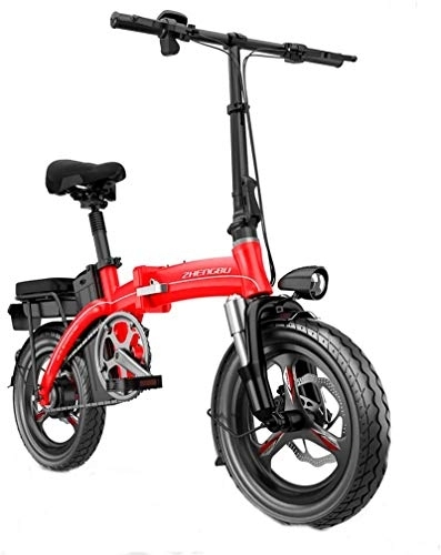 Electric Bike : Electric Ebikes Fast Electric Bikes for Adults Portable Easy to Store, Commute E-bike with Frequency Conversion High-speed Motor, City Bicycle Max Speed 20 Km / h
