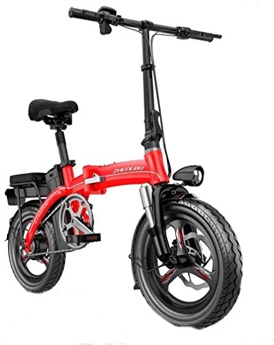 Electric Bike : Electric Ebikes, Fast Electric Bikes for Adults Portable Easy to Store, Commute E-bike with Frequency Conversion High-speed Motor, City Bicycle Max Speed 20 Km / h