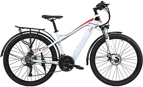Electric Bike : Electric Ebikes, Mountain Electric Bike, 27.5 Inch Travel Electric Bicycle Dual Disc Brakes with Mobile Phone Size LCD Display 27 Speed Removable Battery City Electric Bike for Adults