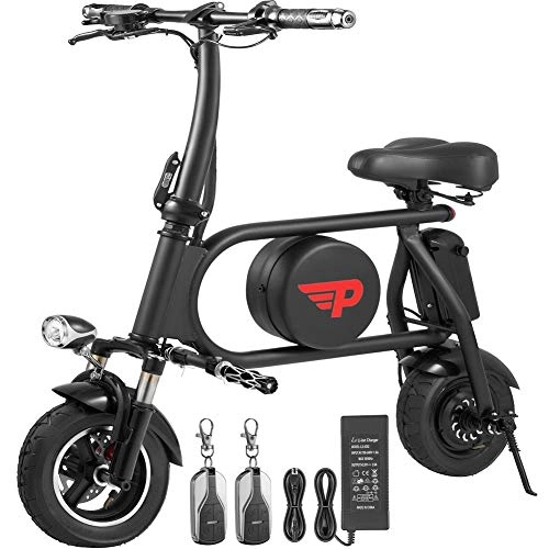 Electric Bike : Electric Folding Bike, Anti-Theft Folding Electric E-bike, Smart City E-Bikes for Adults, 30km Mileage 16Ah Lithium-Ion Batter 400W Speed 25-35km / h (a)