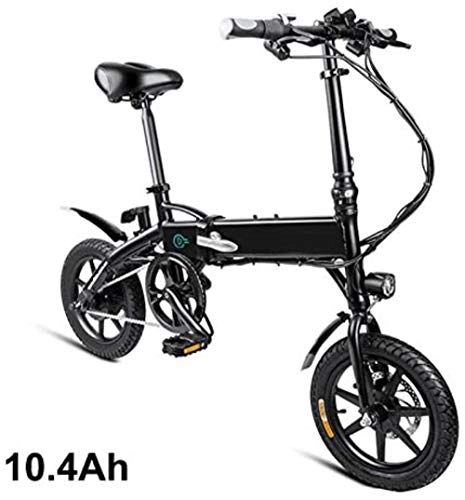 Electric Bike : Electric Folding Bike, Lhtweht and Aluminum Folding Bicycle with Pedals, Power Assist and 7.8Ah / 10.4Ah Lithium Ion Battery; Electric Bike with 14 inch Wheels and 250W Motor, 25km / h max speed, Size:7.8Ah
