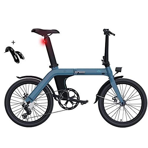 Electric Bike : Electric Folding Bikes for Adults FIIDO D11, 20 Inches Tire 25km / h Max Speed, 100km Range Adjustable Seat Dual Disc Brakes with LCD Display, Electric Bicycle for Adults Teenagers