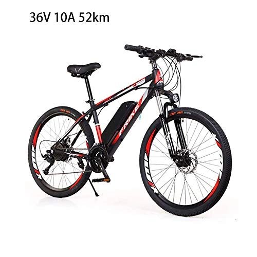 Electric Bike : Electric Mountain Bike, 26'' Electric Bicycle All Terrain with Removable LargeCapacity Lithium-Ion Battery 36V 8AH 250W), 21 Speed Gear And Three Working Modes, 2