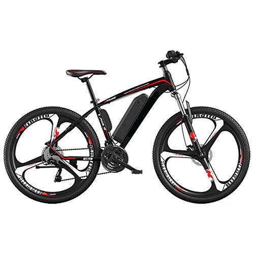 Electric Bike : Electric Mountain Bike, 26" Electric Bikes for Adults with 250W 36V Removable Lithium Battery Mountain E-Bike with Double Disc Brake 27-Speed Aluminum Alloy City Electric Bicycle for Beaches Snow Grav