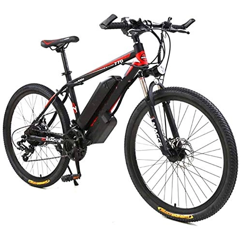 Electric Bike : Electric Mountain Bike, 26" Electric Mountain Bike With 36v 8AH 250W Lithium-Ion Battery Dual Disc Brakes for Mens Outdoor Cycling Travel Work Out And Commuting Electric Powerful Bicycle
