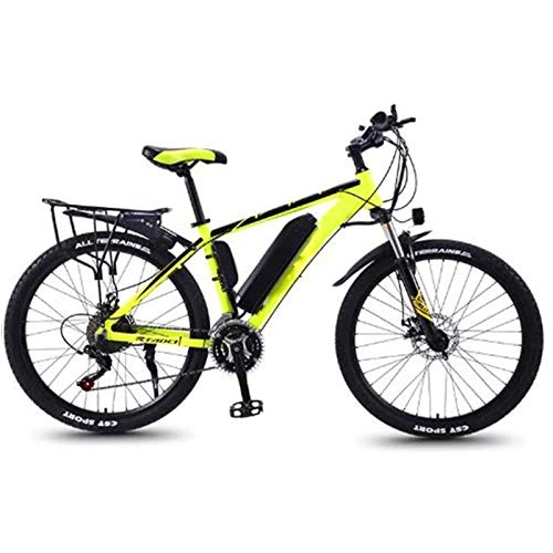 Electric Bike : Electric Mountain Bike, 26'' Electric Mountain Bike with Removable Large Capacity Lithium-Ion Battery (36V 350W 8Ah) Dual Disc Brakes for Outdoor Cycling Travel Work Out Electric Powerful Bicycle