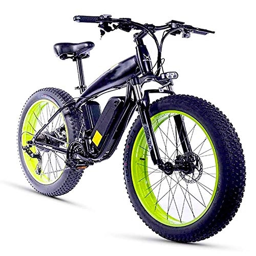 Electric Bike : Electric Mountain Bike, 26 Inch Electric Bike for Adult with 350W48V10Ah Full Charging Time 4-5 hours 27 Speed Aluminum Alloy Mountain E-Bike Max Speed 25km / h Load 150kg for Snow Beach Fat Tire Electr