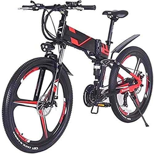 Electric Bike : Electric Mountain Bike, 26 Inches Electric Bikes, Folding Electric Mountain Bike, 1000W 48V13ah Battery Cell E-bike, Women Men Electric Bicycle Electric Powerful Bicycle ( Color : B , Size : 1500W )