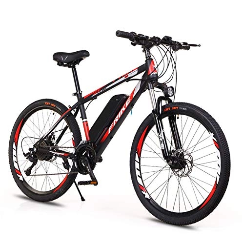Electric Bike : Electric Mountain Bike 26'' With Removable Large Capacity Lithium-Ion Battery Electric Bike 27Speed Gear And Three Working Modes Both Men And Women Can Ride