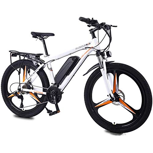 Electric Bike : Electric Mountain Bike, Electric Bicycle 26 Inches Adult Mountain Bike Aluminum Alloy 27 Speed 350w Motor 36v / 8ah Lithium-ion Battery Max Speed 35km / h 3 Riding Modes Portable Bicycle for Commuter Trav