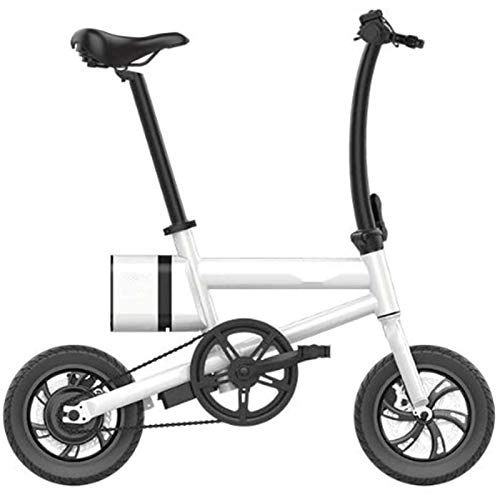 Electric Bike : Electric Mountain Bike, Electric Bike for Adults 12 In Folding Electric Bike Max Speed 25km / h with 36V 6Ah Lithium Battery for Outdoor Cycling Travel Work Out Electric Powerful Bicycle