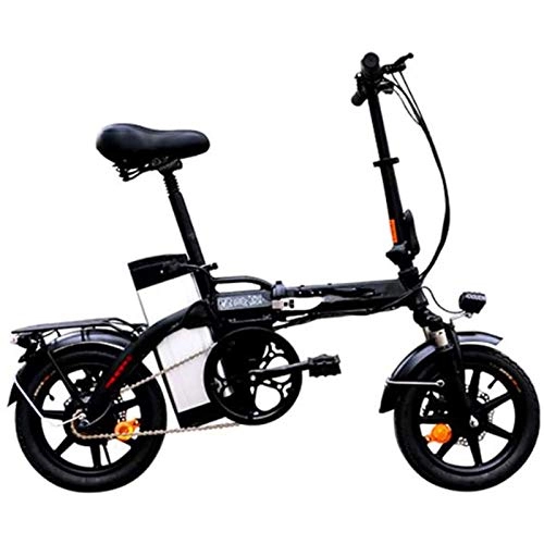 Electric Bike : Electric Mountain Bike, Electric Bike for Adults 14 in Folding Electric Bike with 48V / 20Ah Removable Lithium-Ion Battery for City Commuting Outdoor Cycling Travel Work Out Electric Powerful Bicycle