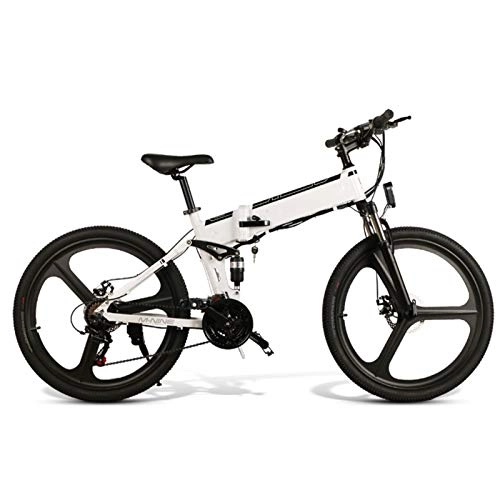 Electric Bike : Electric Mountain Bike, Electric Bike for Adults 26 in Electric Mountain Bike Max Speed 32km / h with 350W Motor, 48V 10Ah Battery for Mens Outdoor Cycling Travel Work Out And Commuting Electric Powerfu