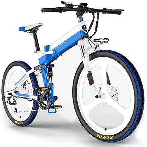 Electric Bike : Electric Mountain Bike, Electric Bike for Adults 48V 10Ah Lithium-Ion Removable Battery, Aluminum Alloy Frame And The Ultra-Light Magnesium Alloy Wheel, Have Three Built-In Riding Modes Electric Power