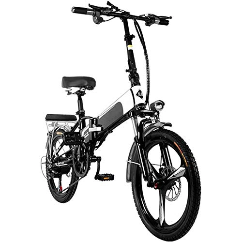 Electric Bike : Electric Mountain Bike, Electric Bikes for Adults 20" Tire Folding Electric Bike with 350W Motor and Removable 48V 12.5Ah Lithium Battery 7-Speed E-bike Al Alloy and Dual Disc Brakes Electric Bicycle